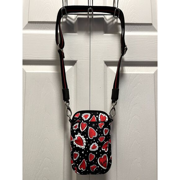 Brighton's "The Hearts A Flutter" Utility Bag Hearts Valentines Day NWOT - Picture 5 of 16